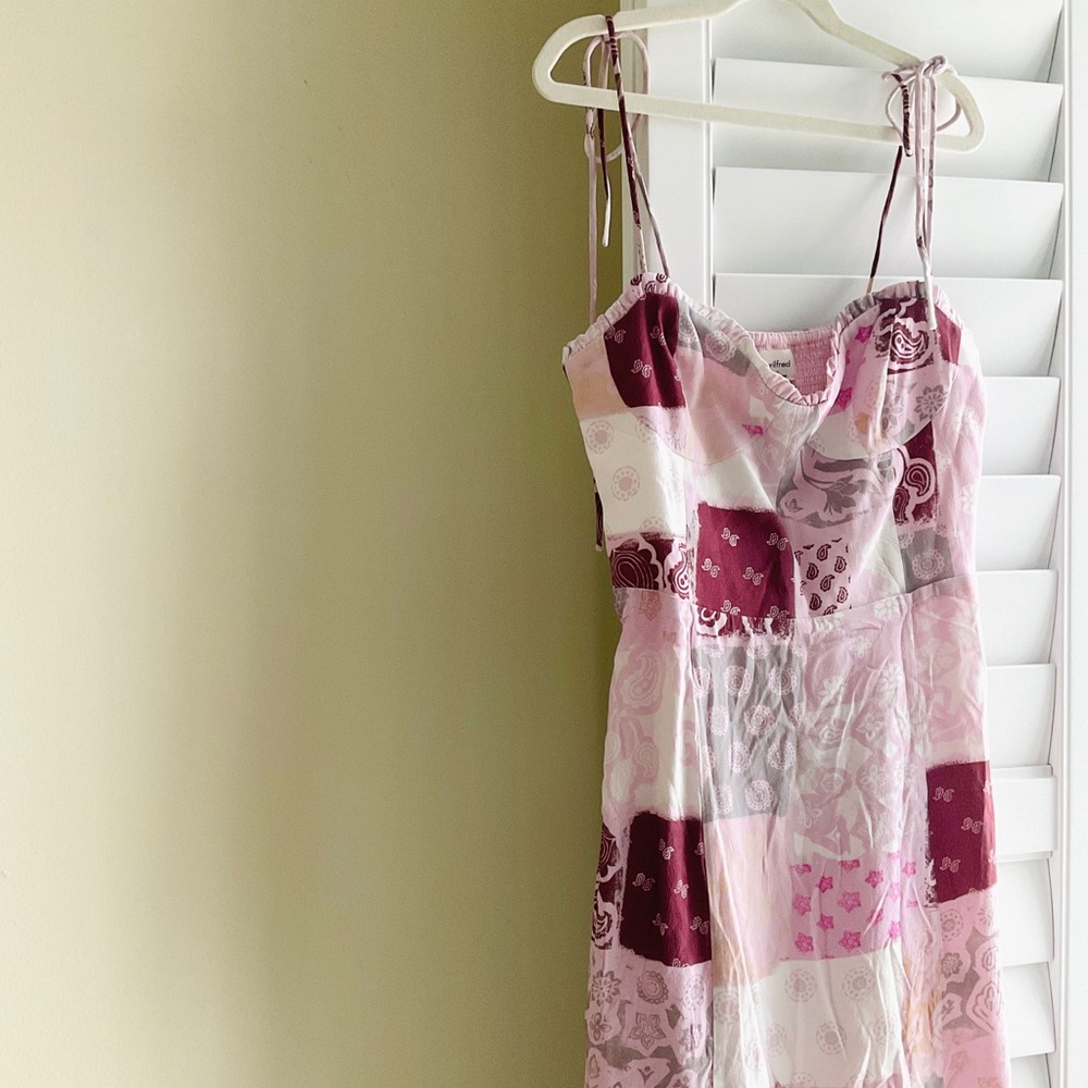 Wilfred Fable Pink Patchwork Mini Dress - Picture 3 of 4